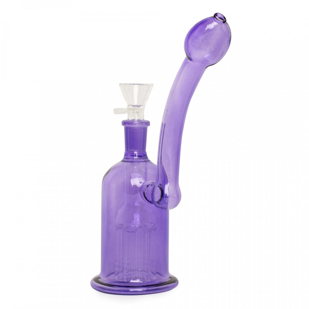 Day Glow Bubbler w/6-Arm Tree Perc 6" 6" / Purple Steinbach Vape SuperStore and Bong Shop Manitoba Canada