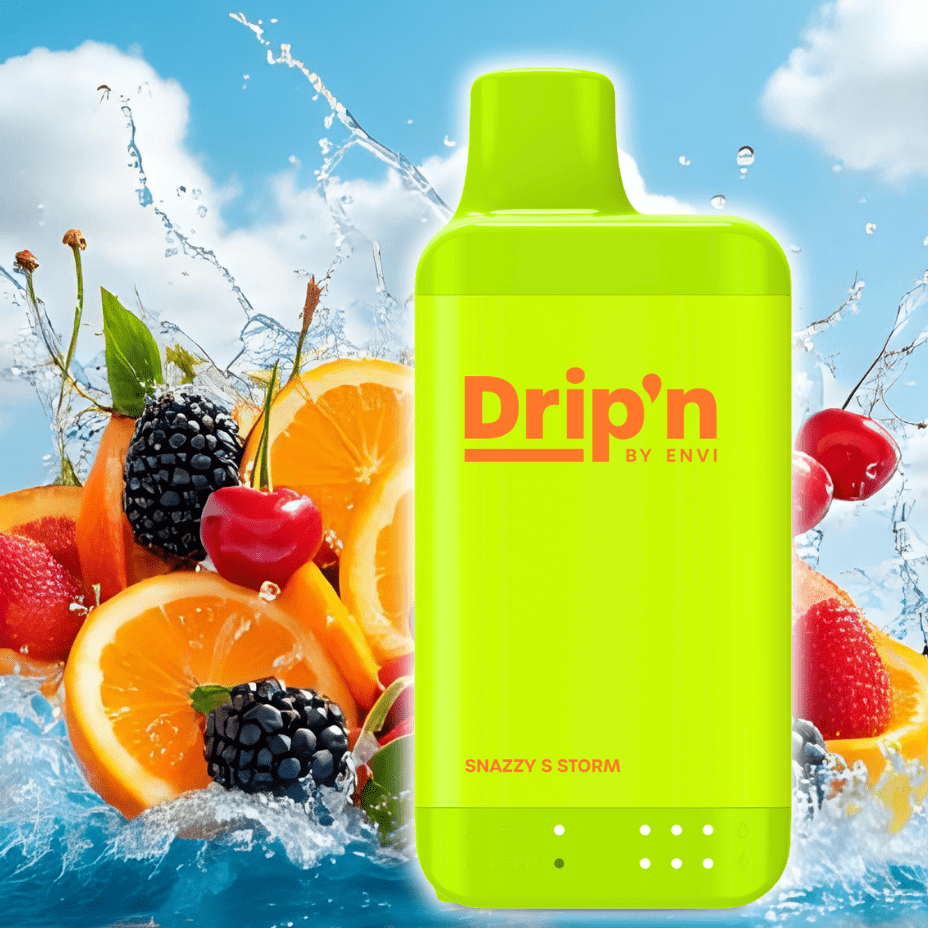 Drip'n by Envi 16K Disposable Vape - Snazzy S Storm 8mL / 16000 Puffs / 20mg Manitoba Vape SuperStore and Bong Shop