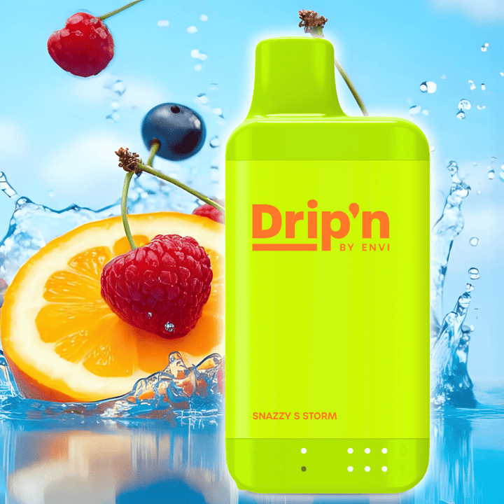 Drip'n by Envi 16K Disposable Vape - Snazzy S Storm 8mL / 16000 Puffs / 20mg Steinbach Vape SuperStore and Bong Shop Manitoba Canada
