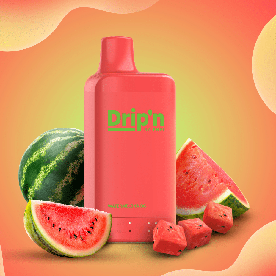 Drip'n by Envi 16K Disposable Vape - Watermelon CG 8mL / 16000 Puffs / 20mg Manitoba Vape SuperStore and Bong Shop