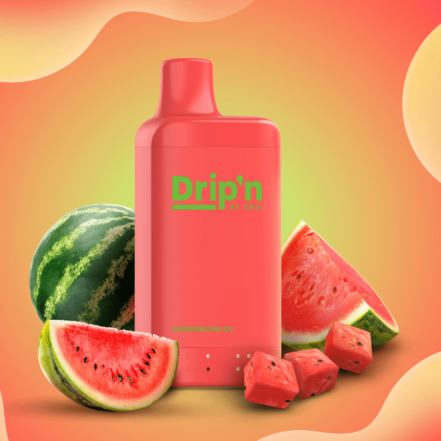 Drip'n by Envi 16K Disposable Vape - Watermelon CG 8mL / 16000 Puffs / 20mg Manitoba Vape SuperStore and Bong Shop