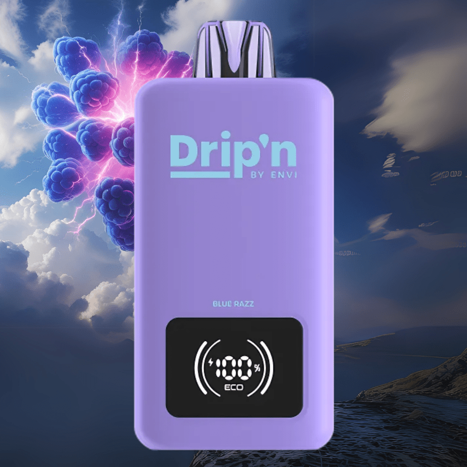 Drip'n by Envi 70K Disposable Vape - Blue Razz Manitoba Vape SuperStore and Bong Shop