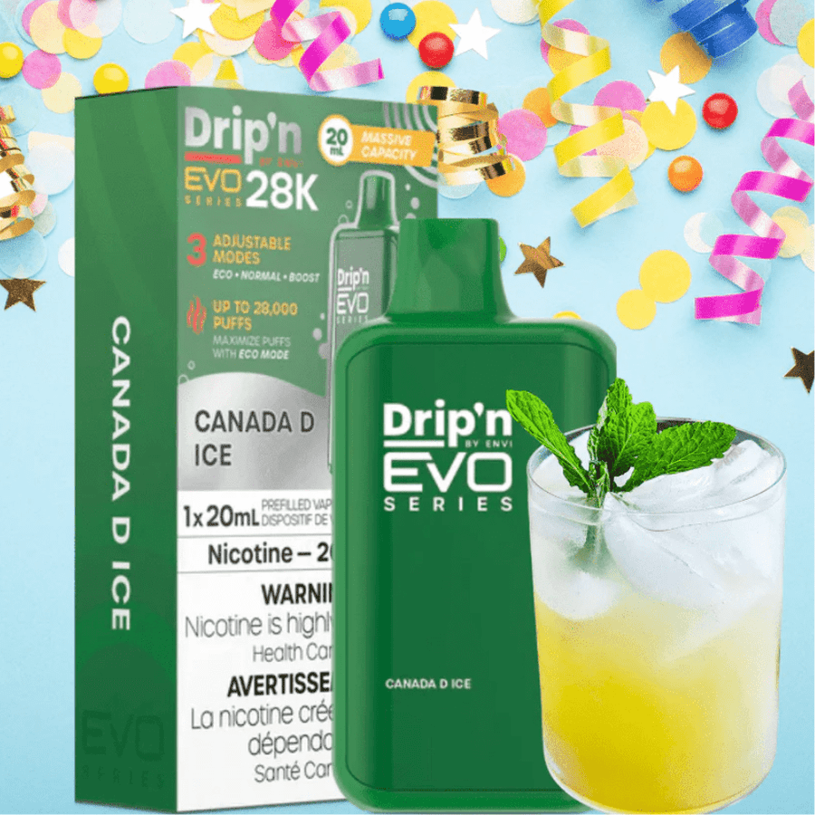 Drip'n by Envi EVO 28k Disposable Vape-Canada D 28000 Puffs / 20mg Steinbach Vape SuperStore and Bong Shop Manitoba Canada