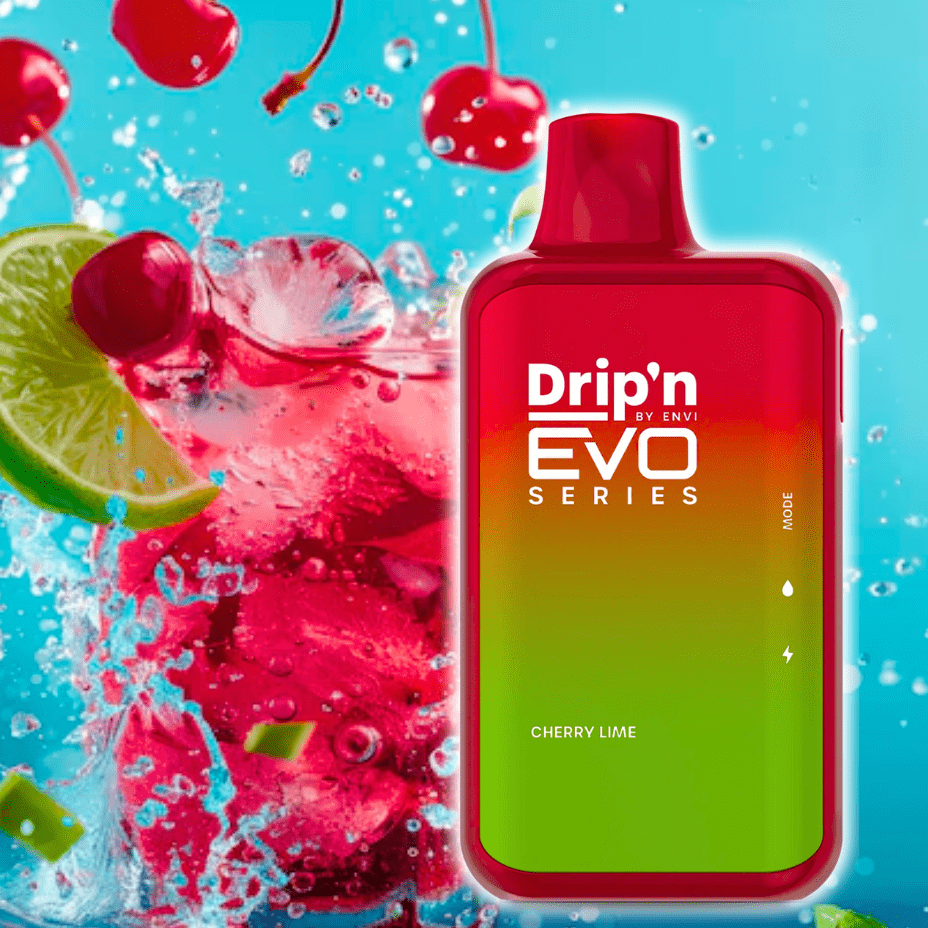 Drip'n by Envi EVO 28k Disposable Vape-Cherry Lime 28000 Puffs / 20mg Steinbach Vape SuperStore and Bong Shop Manitoba Canada