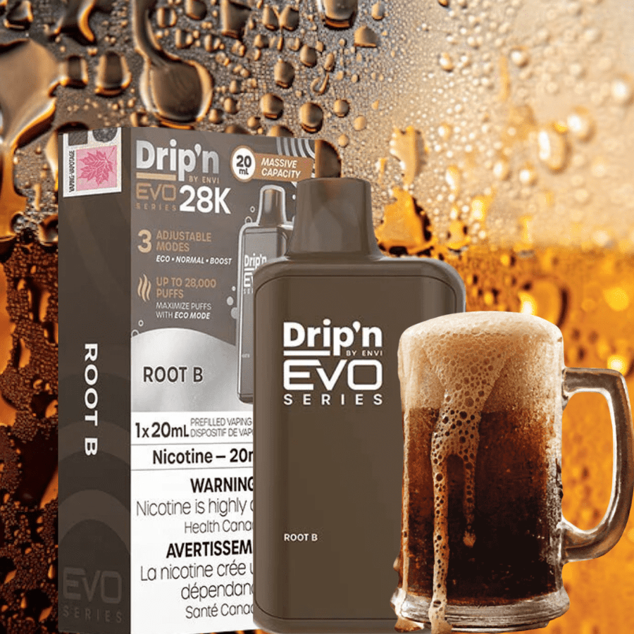 Drip'n by Envi EVO 28k Disposable Vape-Root B 28000 Puffs / 20mg Steinbach Vape SuperStore and Bong Shop Manitoba Canada