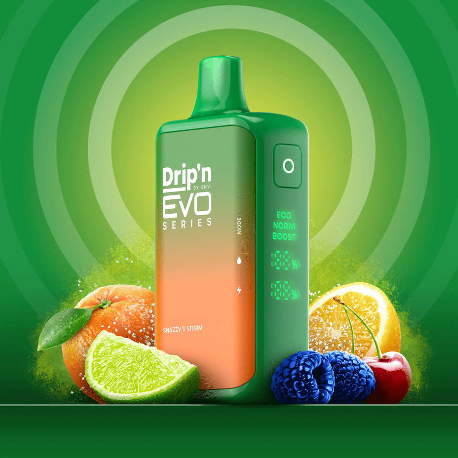 Drip'n by Envi EVO 28k Disposable Vape-Snazzy S Storm 28000 Puffs Manitoba Vape SuperStore and Bong Shop