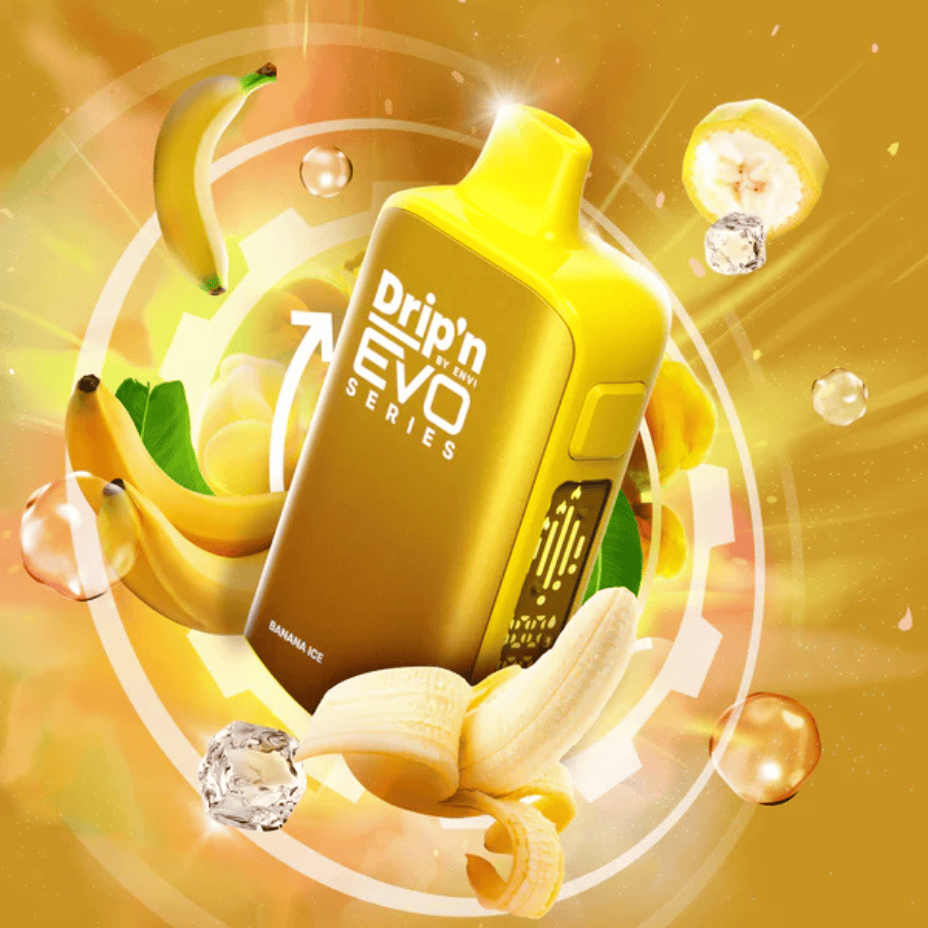 Drip'n by Envi Evo 63K Disposable Vape - Banana Iced 63k / 20mg Steinbach Vape SuperStore and Bong Shop Manitoba Canada