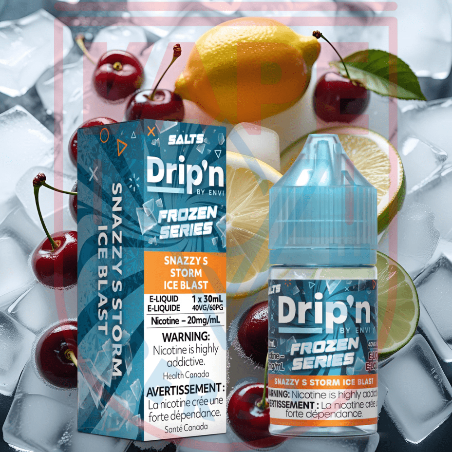 Drip'n by Envi Frozen Salt-Snazzy S Storm ICED Steinbach Vape SuperStore and Bong Shop Manitoba Canada