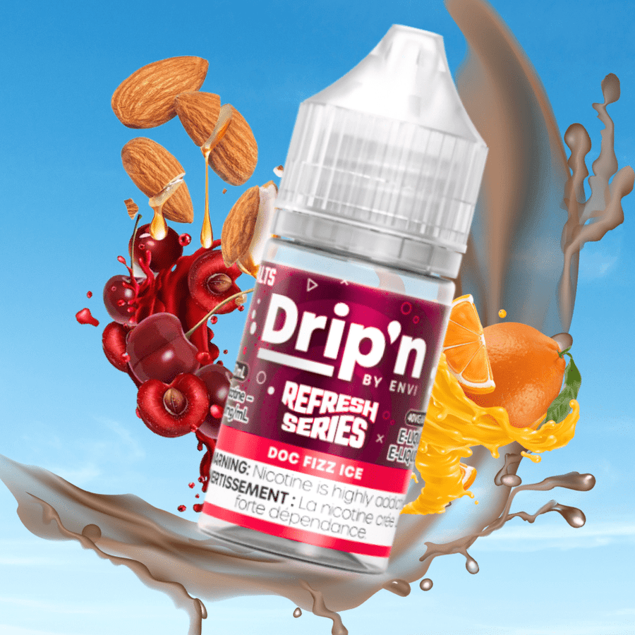 Drip'n by Envi Refresh Salt - Doc Fizz Ice 20mg Steinbach Vape SuperStore and Bong Shop Manitoba Canada