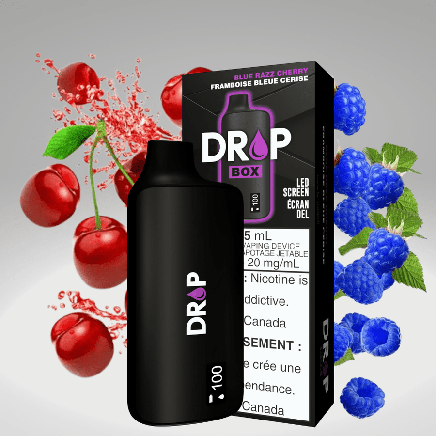 Drop Box 8500 Disposable Vape-Blue Razz Cherry 15ml / 8500Puffs Steinbach Vape SuperStore and Bong Shop Manitoba Canada