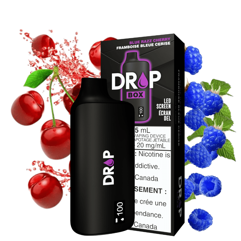 Drop Box 8500 Disposable Vape-Blue Razz Cherry 15ml / 8500Puffs Steinbach Vape SuperStore and Bong Shop Manitoba Canada