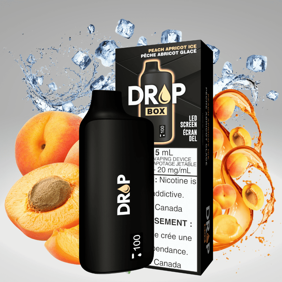 Drop Box 8500 Disposable Vape-Peach Apricot Ice 15ml / 8500Puffs Steinbach Vape SuperStore and Bong Shop Manitoba Canada
