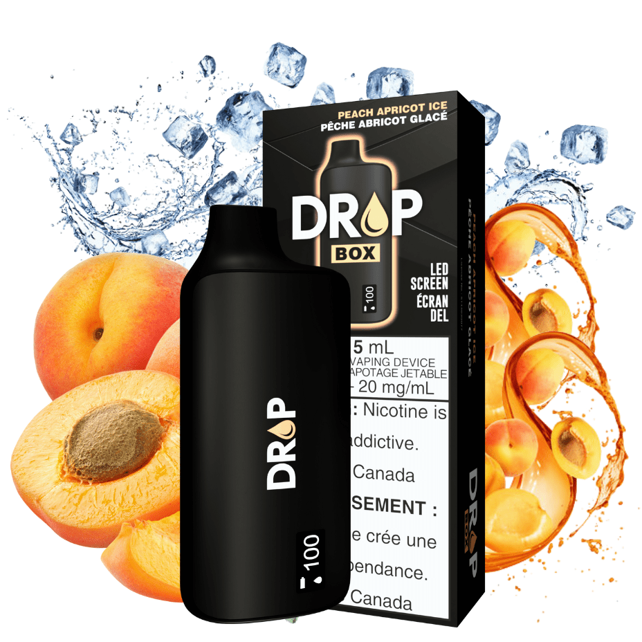 Drop Box 8500 Disposable Vape-Peach Apricot Ice 15ml / 8500Puffs Steinbach Vape SuperStore and Bong Shop Manitoba Canada