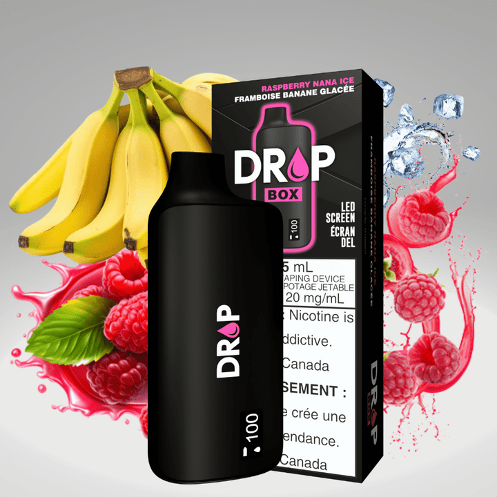 Drop Box 8500 Disposable Vape-Raspberry Nana Ice 15ml / 8500Puffs Steinbach Vape SuperStore and Bong Shop Manitoba Canada