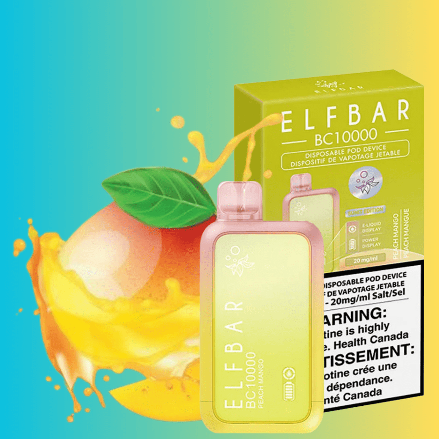 ElfBar BC10000 Disposable Vape-Peach Mango Steinbach Vape SuperStore and Bong Shop Manitoba Canada