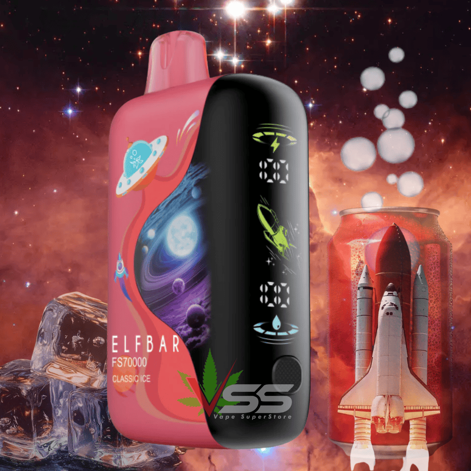 ELFBAR FS70K Disposable Vape - Classic Ice 70000 / 20mg Steinbach Vape SuperStore and Bong Shop Manitoba Canada