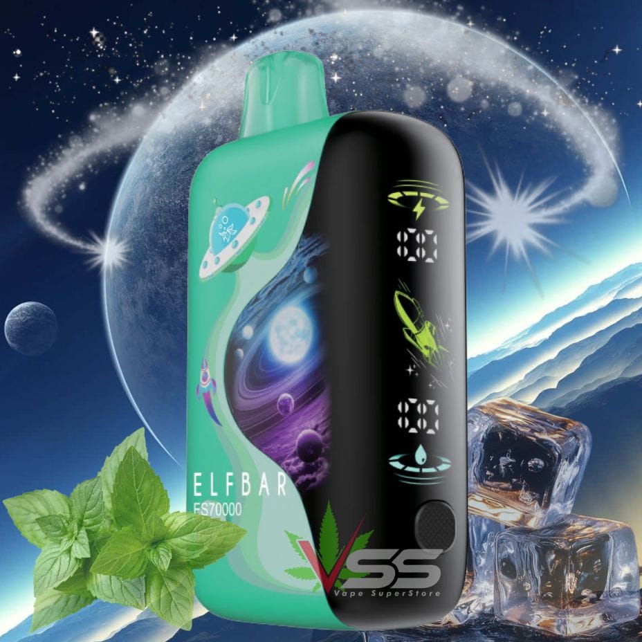 ELFBAR FS70K Disposable Vape - Miami Mint 70000 / 20mg Steinbach Vape SuperStore and Bong Shop Manitoba Canada