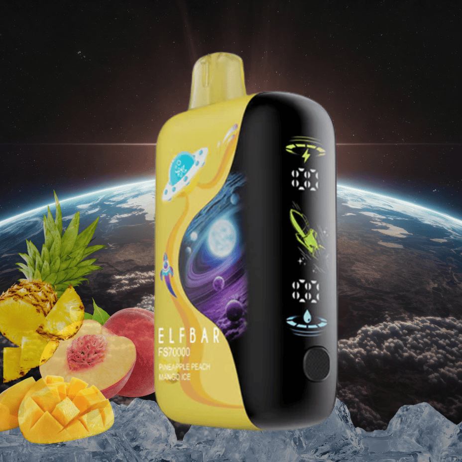 ELFBAR FS70K Disposable Vape - Pineapple Peach Mango Ice 70k / 20mg Steinbach Vape SuperStore and Bong Shop Manitoba Canada