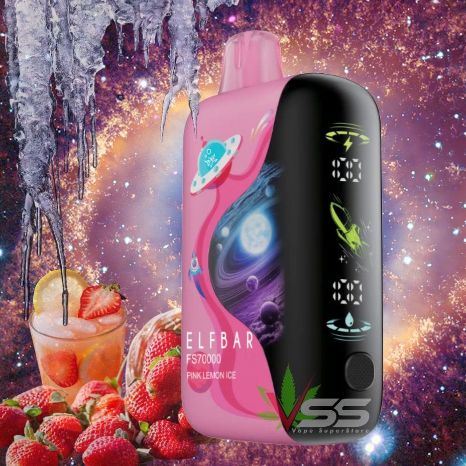 ELFBAR FS70K Disposable Vape - Pink Lemon Ice 70000 / 20mg Steinbach Vape SuperStore and Bong Shop Manitoba Canada