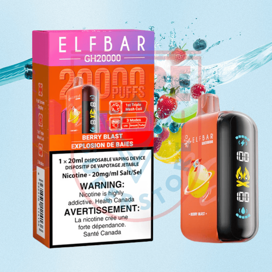 ElfBar GH20K Disposable Vape-Berry Blast Steinbach Vape SuperStore and Bong Shop Manitoba Canada