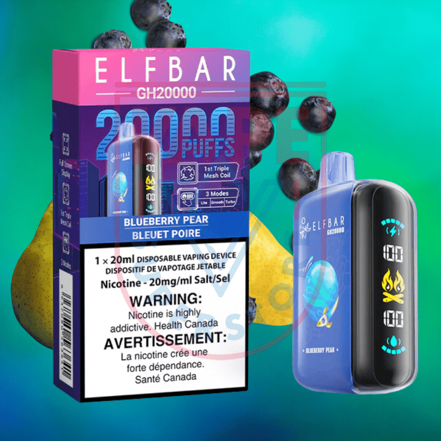 ElfBar GH20K Disposable Vape-Blueberry Pear Steinbach Vape SuperStore and Bong Shop Manitoba Canada