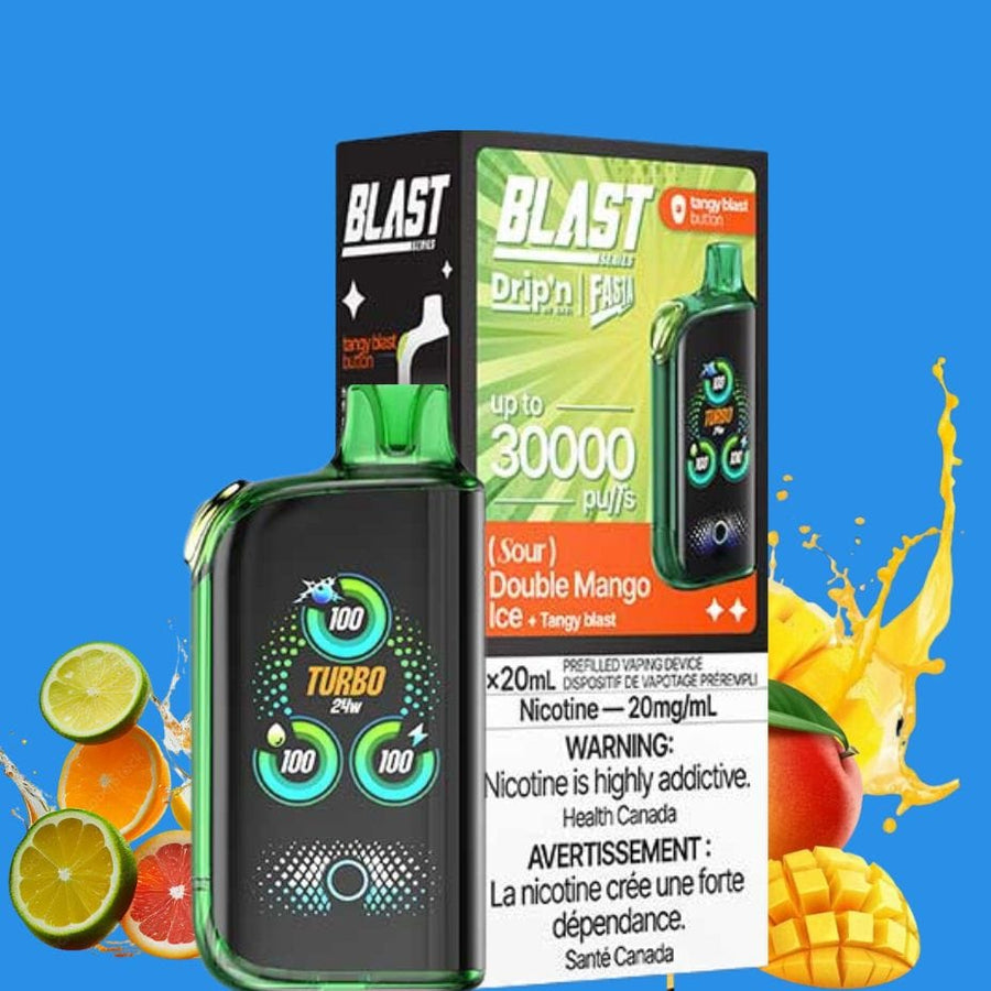 Envi Drip'n x Fasta Blast 30K Disposable Vape-Sour Double Mango Ice 30000 Puffs Steinbach Vape SuperStore and Bong Shop Manitoba Canada