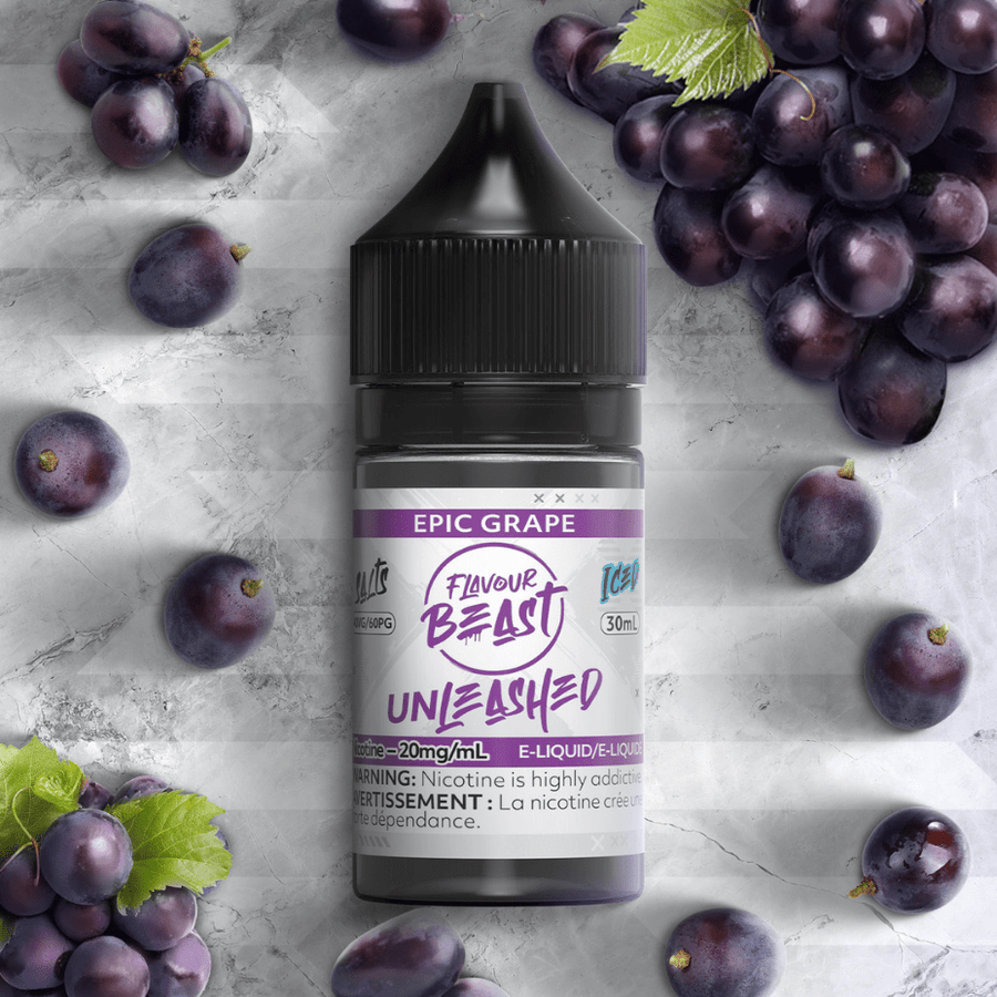 Epic Grape Salts By Flavour Beast Unleashed E-liquid 30ml / 20mg Steinbach Vape SuperStore and Bong Shop Manitoba Canada