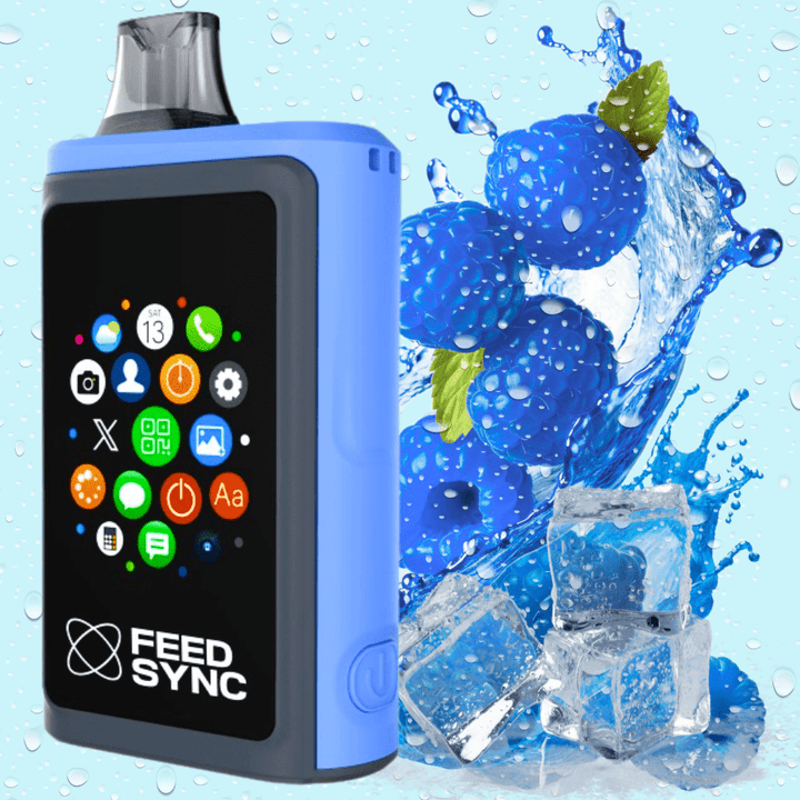 FEED Sync 25K Disposable Vape - Arctic Blue Razz 25000 Puffs / 20mg Steinbach Vape SuperStore and Bong Shop Manitoba Canada