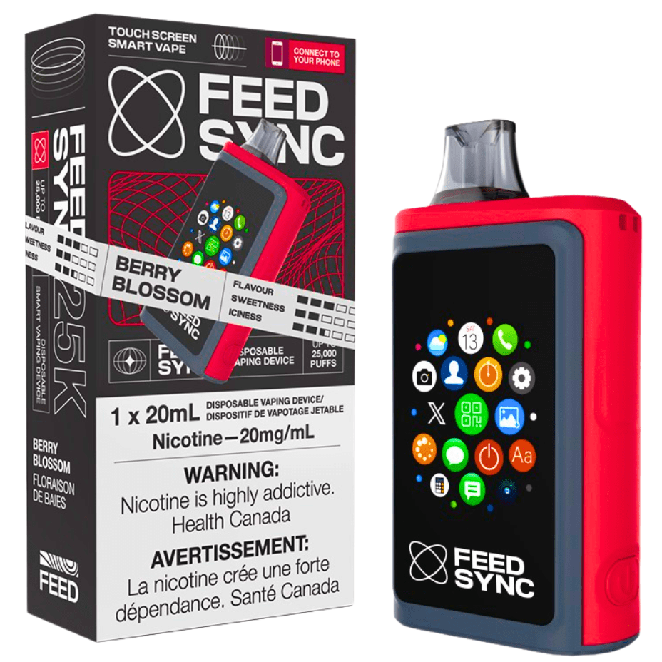 FEED Sync 25K Disposable Vape - Berry Blossom 25000 Puffs / 20mg Steinbach Vape SuperStore and Bong Shop Manitoba Canada