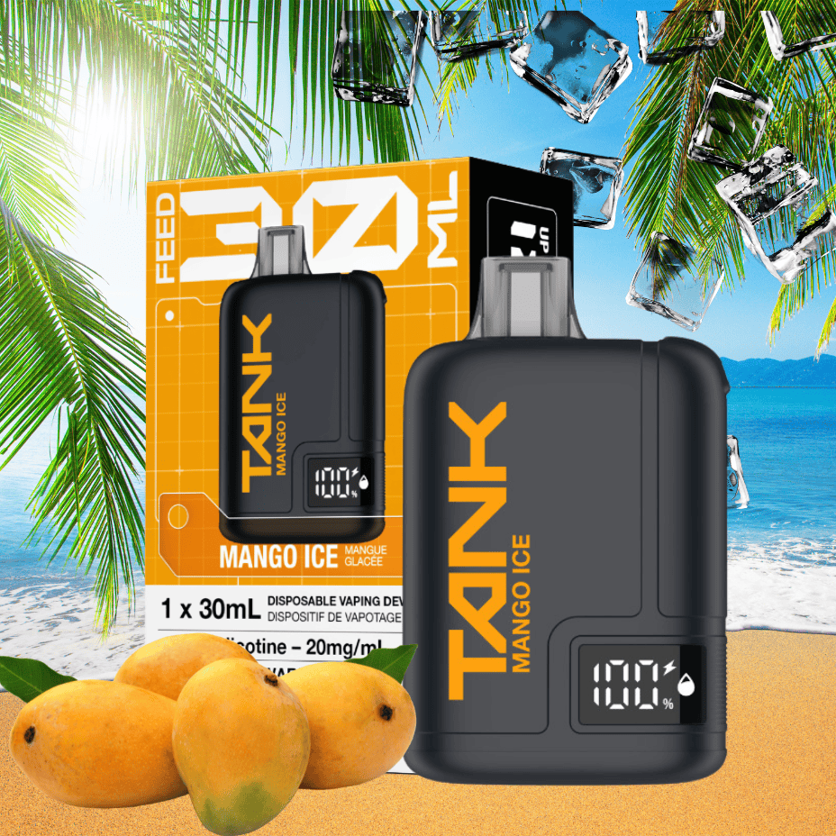 Feed Tank 120k Disposable Vape-Mango Ice 120K / 20mg Steinbach Vape SuperStore and Bong Shop Manitoba Canada