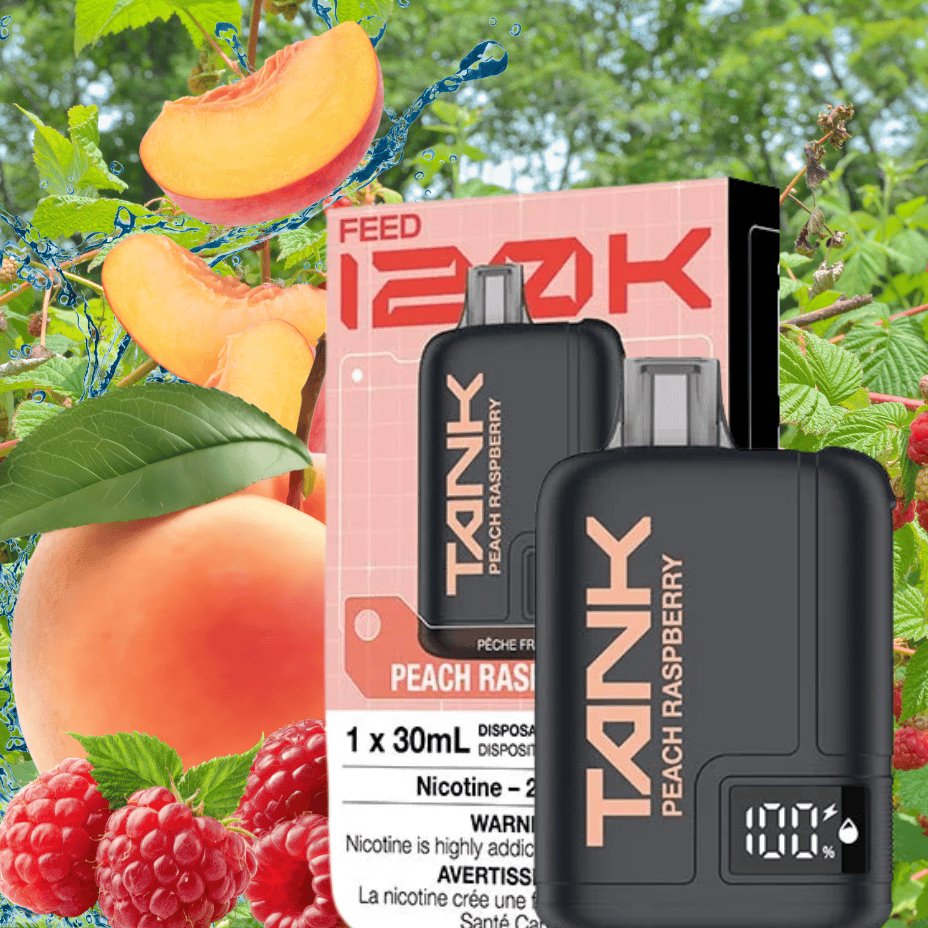 Feed Tank 120k Disposable Vape-Peach Raspberry Steinbach Vape SuperStore and Bong Shop Manitoba Canada
