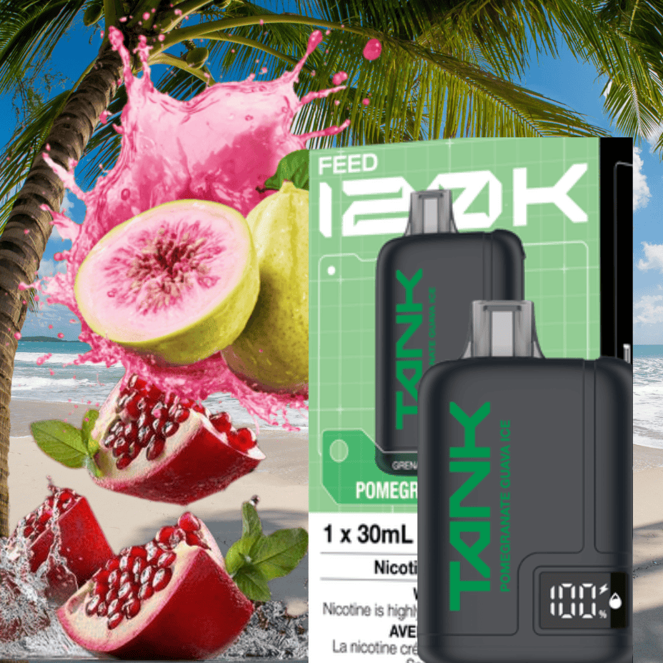 Feed Tank 120k Disposable Vape-Pomegranate Guava Ice Steinbach Vape SuperStore and Bong Shop Manitoba Canada