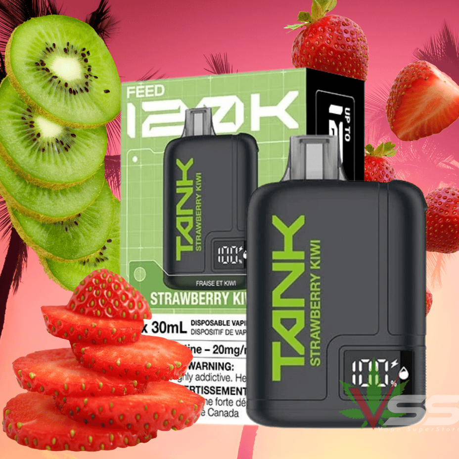 Feed Tank 120k Disposable Vape-Strawberry Kiwi Steinbach Vape SuperStore and Bong Shop Manitoba Canada