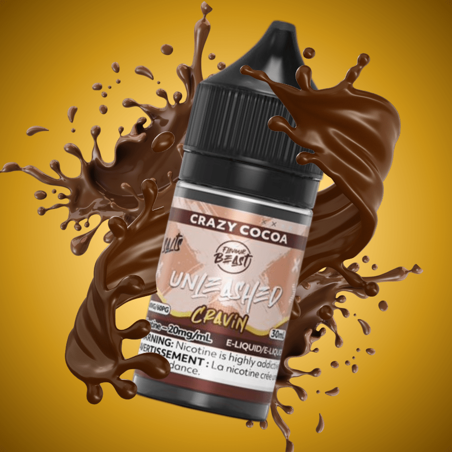 Flavor Beast Unleashed Cravin Salts-Crazy Cocoa 30ml / 20mg Steinbach Vape SuperStore and Bong Shop Manitoba Canada