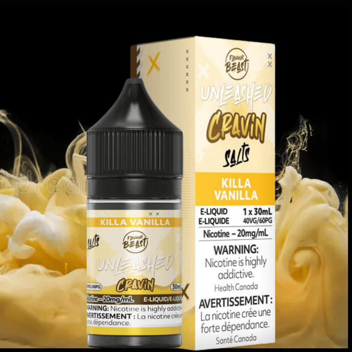 Flavor Beast Unleashed Cravin Salts-Killa Vanilla 30ml / 20mg Steinbach Vape SuperStore and Bong Shop Manitoba Canada