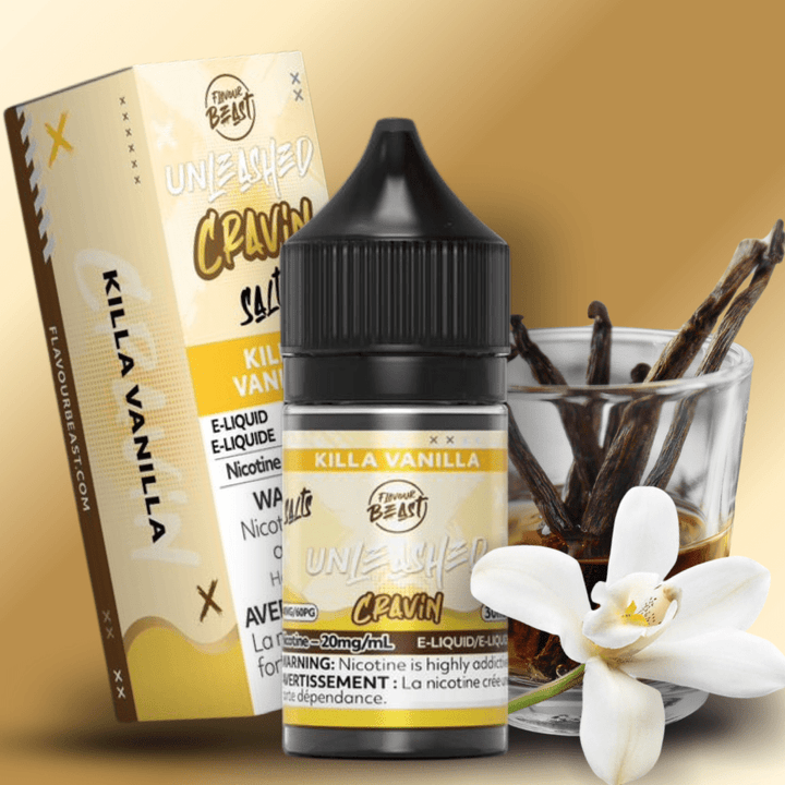 Flavor Beast Unleashed Cravin Salts-Killa Vanilla 30ml / 20mg Steinbach Vape SuperStore and Bong Shop Manitoba Canada