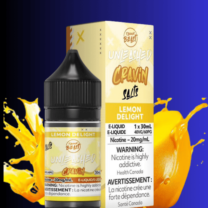 Flavor Beast Unleashed Cravin Salts-Lemon Delight 30ml / 20mg Steinbach Vape SuperStore and Bong Shop Manitoba Canada