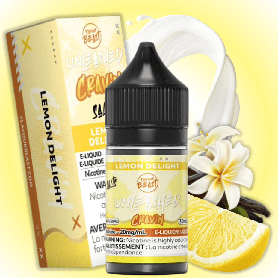 Flavor Beast Unleashed Cravin Salts-Lemon Delight 30ml / 20mg Steinbach Vape SuperStore and Bong Shop Manitoba Canada