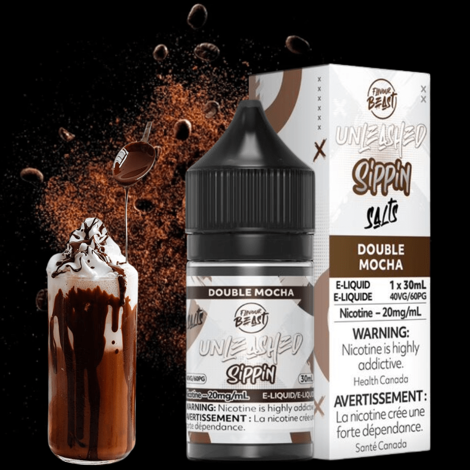 Flavor Beast Unleashed Sippin Salts-Double Mocha 30ml / 20mg Steinbach Vape SuperStore and Bong Shop Manitoba Canada