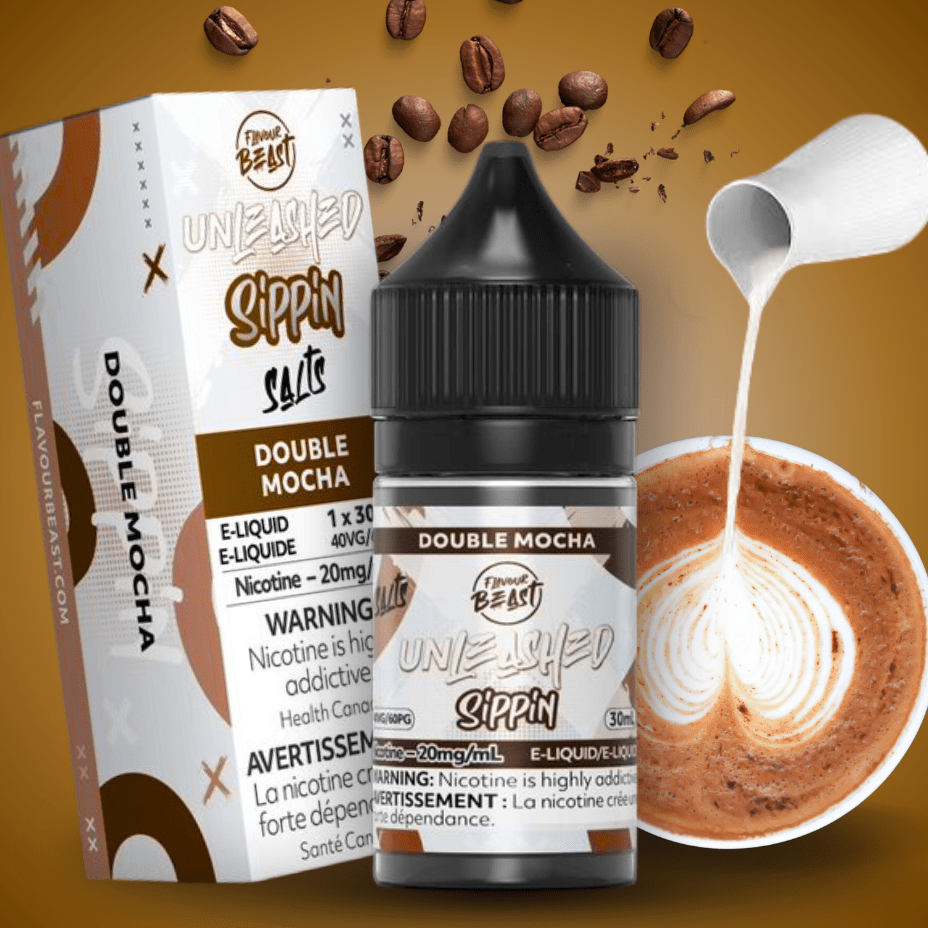 Flavor Beast Unleashed Sippin Salts-Double Mocha 30ml / 20mg Steinbach Vape SuperStore and Bong Shop Manitoba Canada