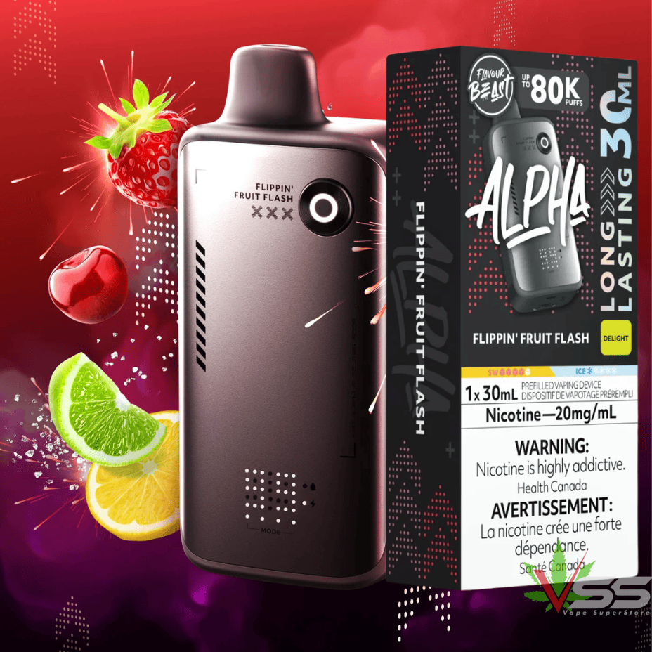 Flavour Beast Alpha 80K Disposable Vape-Flippin Fruit Flash 80K / 20mg Steinbach Vape SuperStore and Bong Shop Manitoba Canada