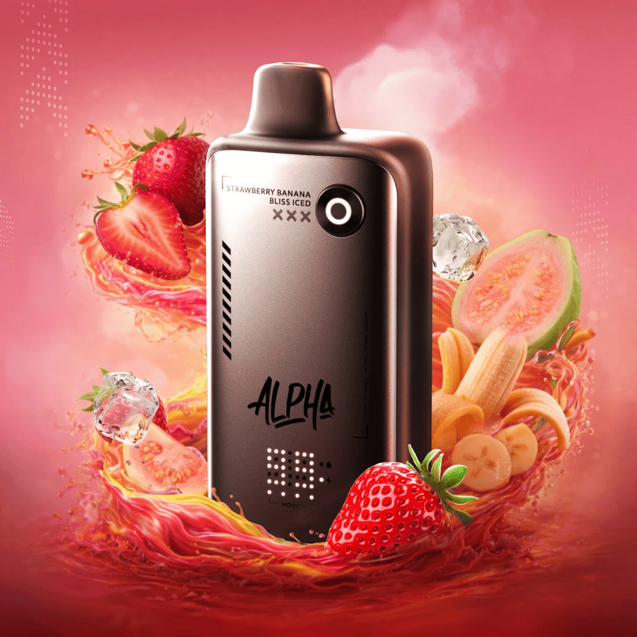 Flavour Beast Alpha 80K Disposable Vape-Strawberry Banana Bliss ice 80K / 20mg Steinbach Vape SuperStore and Bong Shop Manitoba Canada
