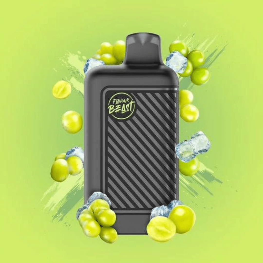 Flavour Beast Beast Mode 8K Disposable-White Grape Iced 20mg / 8000 Puffs Steinbach Vape SuperStore and Bong Shop Manitoba Canada