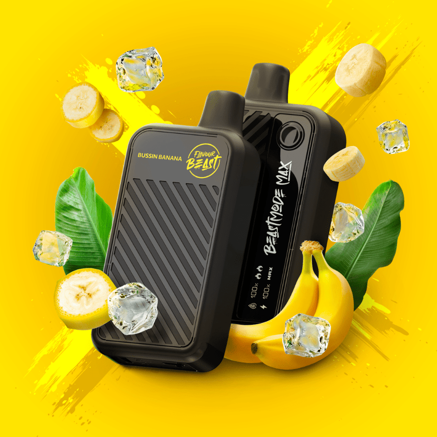 Flavour Beast Beast Mode Max 18k Disposable-Bussin' Banana Iced 20ml / 18000 Puffs Steinbach Vape SuperStore and Bong Shop Manitoba Canada