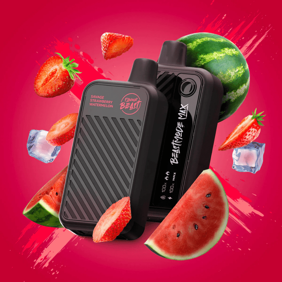 Flavour Beast Beast Mode Max 18k Disposable-Savage Strawberry Watermelon 20ml / 18000 Puffs Steinbach Vape SuperStore and Bong Shop Manitoba Canada