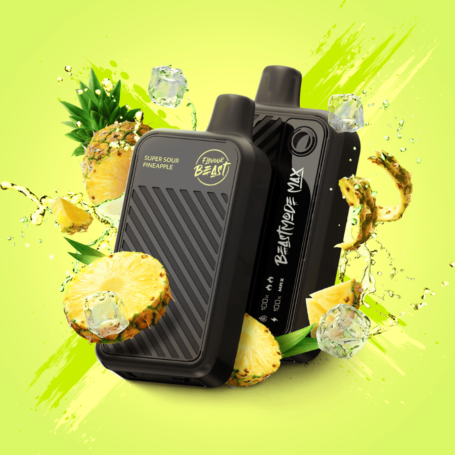 Flavour Beast Beast Mode Max 18k Disposable - Super Sour Pineapple 20ml / 18000 Puffs Steinbach Vape SuperStore and Bong Shop Manitoba Canada