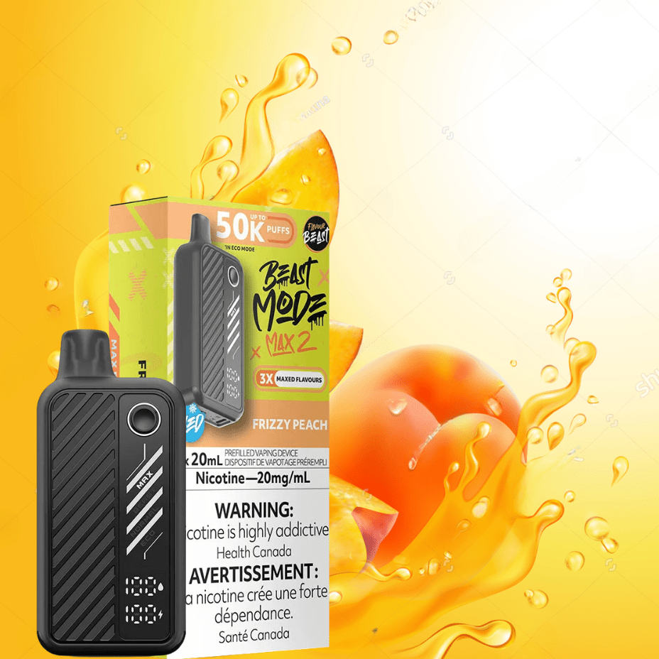 Flavour Beast Max 2 Disposable Vape-Frizzy Peach Steinbach Vape SuperStore and Bong Shop Manitoba Canada