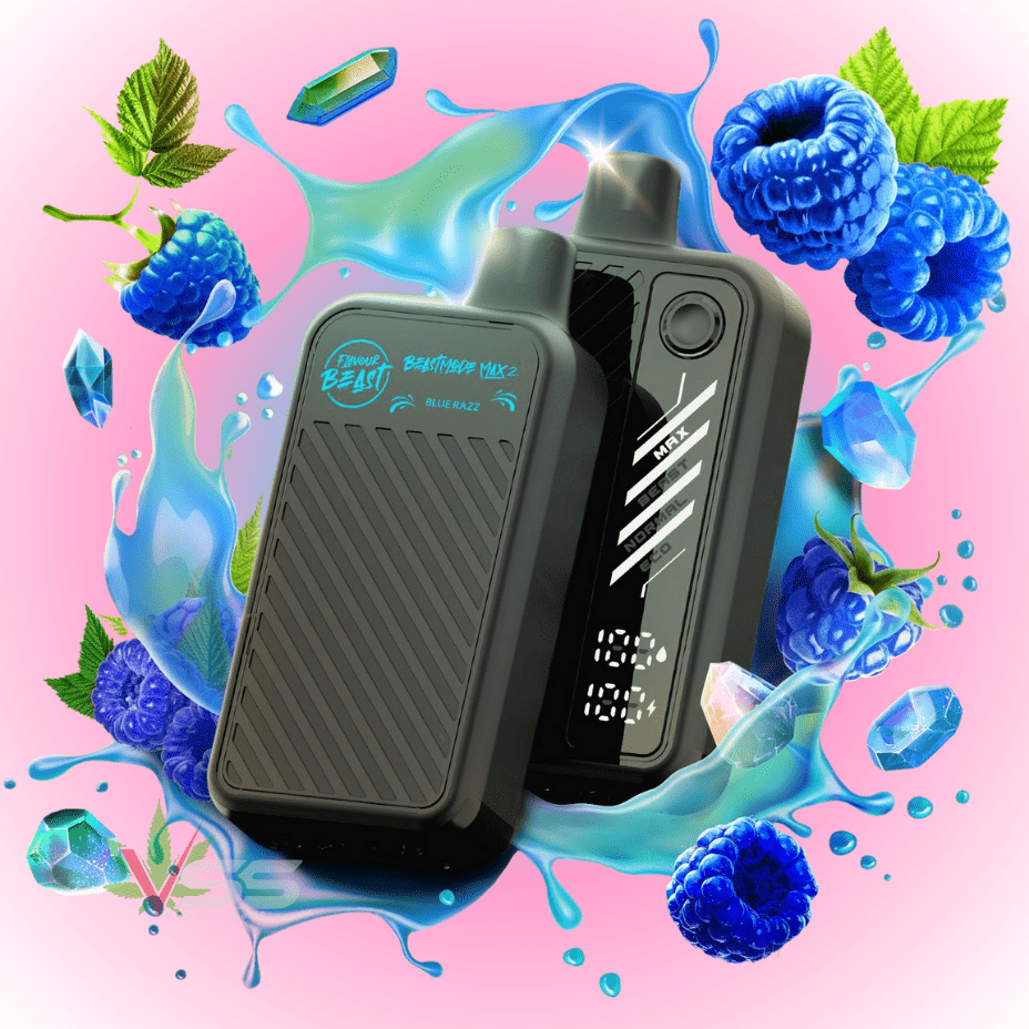 Flavour Beast Max 2 Disposable Vape-Gushin Blue Razz 20mg / 50000 Puffs Steinbach Vape SuperStore and Bong Shop Manitoba Canada