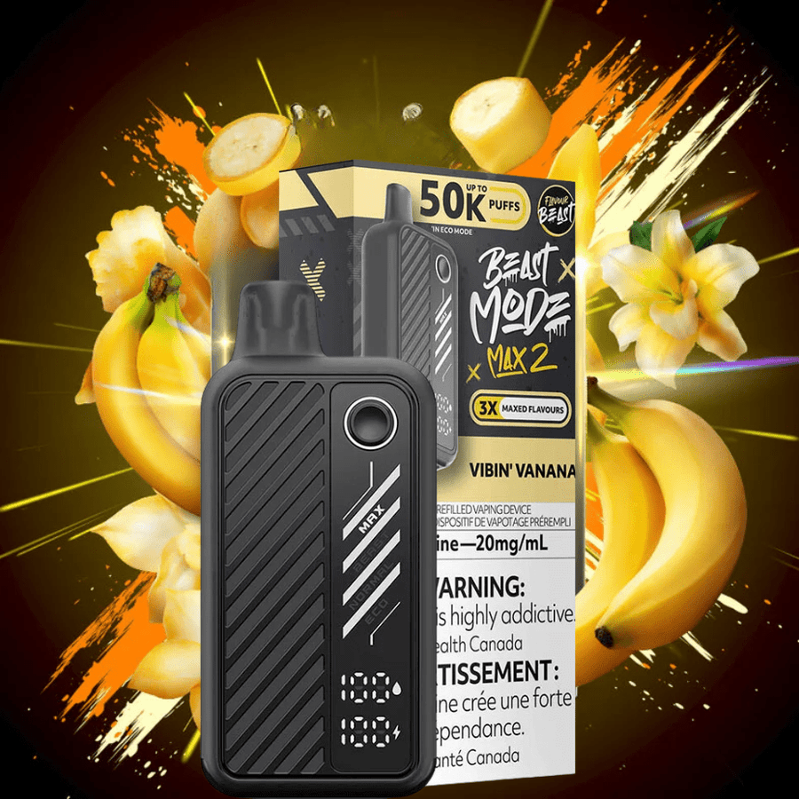 Flavour Beast Max 2 Disposable Vape-Vibin Vanana Steinbach Vape SuperStore and Bong Shop Manitoba Canada