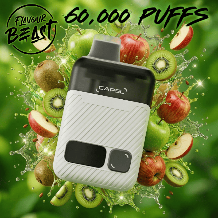 Flavour Beast CAPSL AFX17 60K Disposable Vape-Apple Kiwi Ice 60K / 20mg/mL Steinbach Vape SuperStore and Bong Shop Manitoba Canada